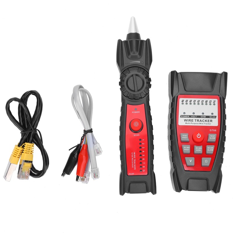 GT66 RJ11/RJ45 Multifunctional Cable Tester Line Finder Net Cable Detector