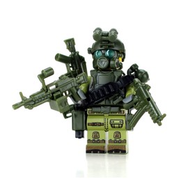 Battle Brick Custom Special Forces Commando Custom Minifigure | Genuine Military Minifig | Packaged in USA | 1.6 Inches Tall | Great Gift for Ages 10+ to Adult AFOL