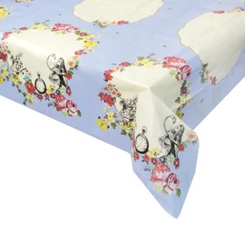 Talking Tables Alice in Wonderland Paper Table Cover | Disposable Tablecloth, Home Recyclable | Supplies for Mad Hatter Tea Party, Birthday, Mother's Day, Baby Shower, 180 x 120 cm, Mixed
