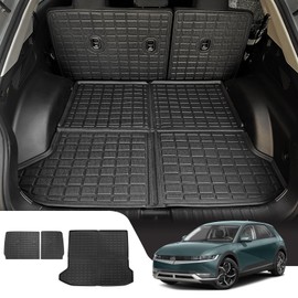 Dattumar Cargo Mat Compatible with 2022-2024 Hyundai Ioniq 5 Trunk Mat Cargo Liner All Weather Back Seat Cover Protector 2023 Ioniq5 Accessories