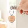 UICCVOKK Pack of 18 Wooden Key Fobs Clover Lucky Charm