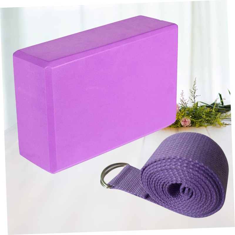 BESPORTBLE Eva Yoga Blocks Strap Essential Yoga Accessories Non-stretch Cotton