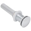 Bathroom Sink Drain Electroplating Popup Wash Basin Drainer Stopper NonOverflow(Popup
