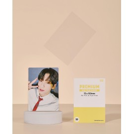 Mandu Deco Kpop Photocard Sleeves Clear Polypropylene Card Protector for HYBE size Mini Tour Photocards, PVC Free and Acid Free, 50 Sleeves per Pack (73x103mm)