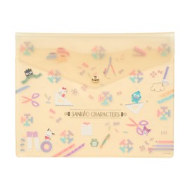 Sanrio 341274 Sanrio Characters Clear Flat Case with Back Pocket