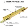 Multi-Point Mortise Lock for Sliding Patio Glass Door, Dual Point