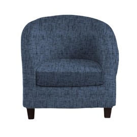 CRFATOP 2 Piece Club Chair Slipcover Stretch Barrel Chair Covers Printed Tub Chair Slipcovers Soft Armchair Covers Removable Furniture Protector Arm Chair Cover for Living Room,23