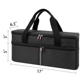 Kingshion Storage bag for Hand Blender,Carrying Case for Immersion Blender Handheld,Stick Blender Travel Storage Organizer (Bag Only)