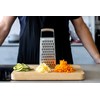 MasterClass Acid-Etched Stainless Steel Box Grater with Handle, 24 cm