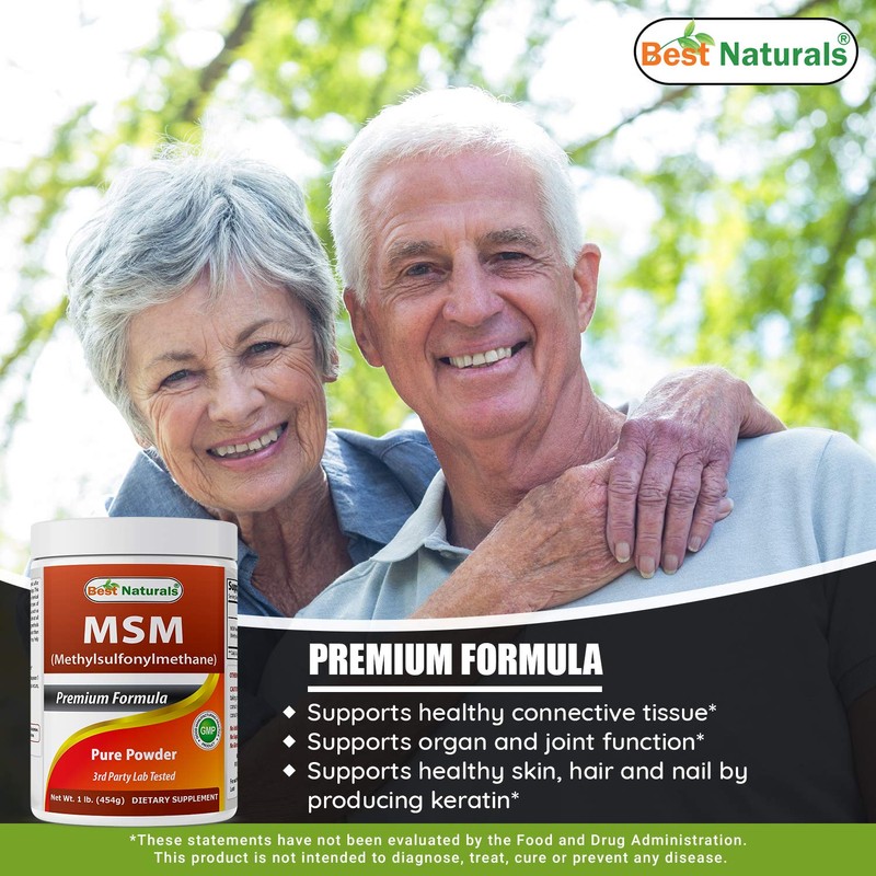 Best Naturals 100% Pure MSM Powder, 1Lb (1 LB (Pack