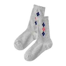 Miki House 14-9657-493 Socks Pack, Crew Length, Boys, Girls, Baby, Kids, Children's Clothes, Kindergarten Commute, School Commute, 3 Pairs, Pink