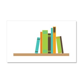 CafePress Book Shelf Car Magnet 20 X 12 Car Magnet, 20"x 12" Magnetic Door Display