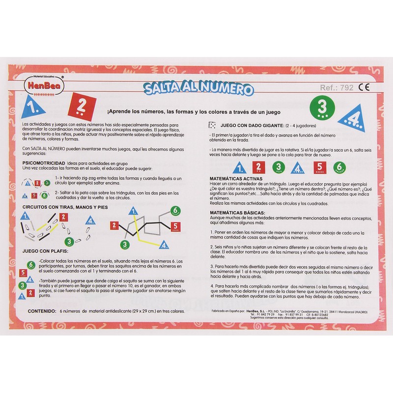 HenBea 792 Number Sign (6-Piece)