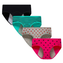 Demifill Teen Girls Period Underwear Cotton Soft Women Panties For Teens Briefs M