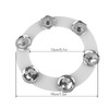 Drum Hi Hat Ring Bell Silicone Double Rows 6 Pieces