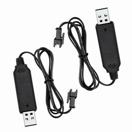 K-MAINS SM-2P 3.7V USB Charger Cable Compatible with Carrera Mario Remote Control RC Car Battery