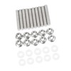 A ABSOPRO 10pcs Stainless Steel Exhaust Manifold Bolt Stud Hardware
