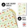Green Wrapping Paper - 6 Sheets Of Gift Wrap For