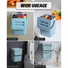 MONGTINGLU 1.3 Gallon Small Trash Can with Lid - Countertop