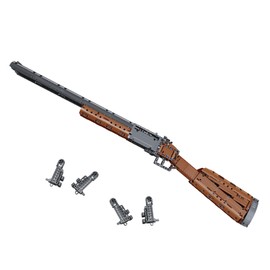 1:1 Double Barrelled Building Bricks Gun Collection Toy - 1015+ PCS Model Gun Building Block Sniper Set Shootable - Simulation Weapon Toy Lovers Gift