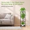 iDavosic.ly 4 Tier Corner Plant Stand Indoor, 45 Inch Tall