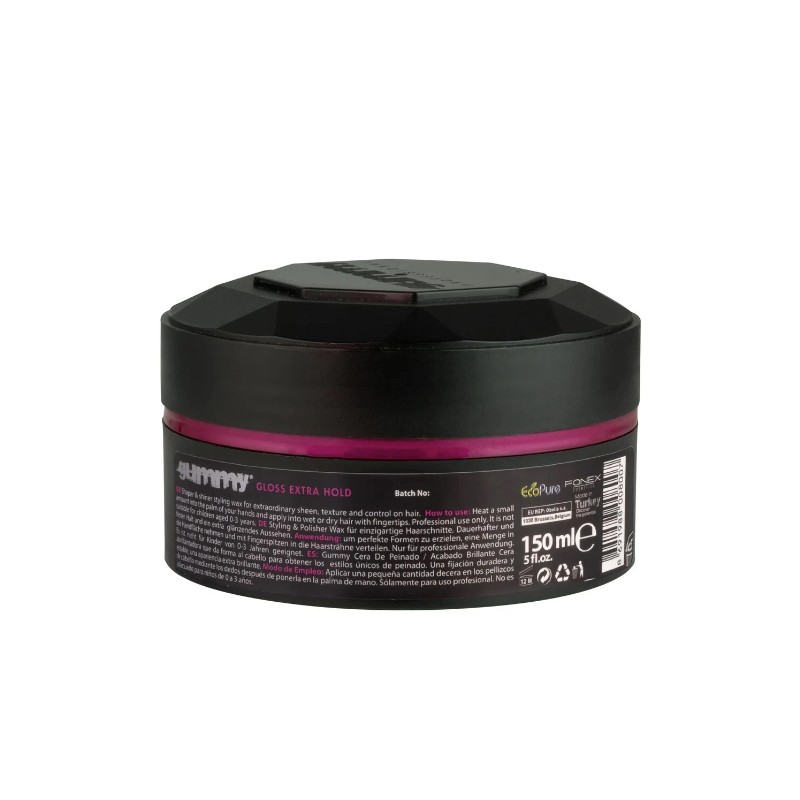 FONEX GUMMY Styling Wax Gloss Extra Hold - Purple- (5.07oz