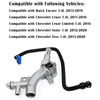Aluminum Engine Coolant Thermostat Housing & Water Outlet w/Reservoir Inlet