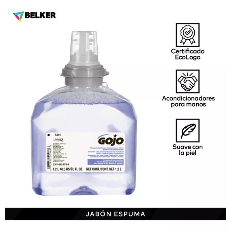 Gojo Jabón En Espuma Premium Antibacterial Gojo (4)