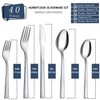 Silverware Set, Hunnycook 40-piece Silverware Set for 8, Stainless Steel