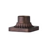 Feiss Lighting-Accessory-6.75 Inch Outdoor Pier Mount Base-Copper Oxide Finish