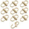 Unlorspy 10PCS Adjustable Metal Clip Buckles 360 Rotatable Zinc Alloy
