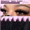 Thick Fluffy Lash Clusters Kit 100-200D Dramatic Lash Kit Bold