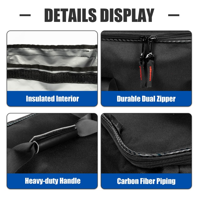KAMIYONG 2pcs Rear Trunk Organizer Removable Liner Luggage Bags Waterproof