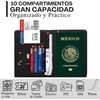 Porta Pasaporte y Visa Mexicano on Cierre Magnético Funda Pasaporte