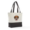 CafePress Boxer Puppy Dog Canvas Tote Top Zipper Closure