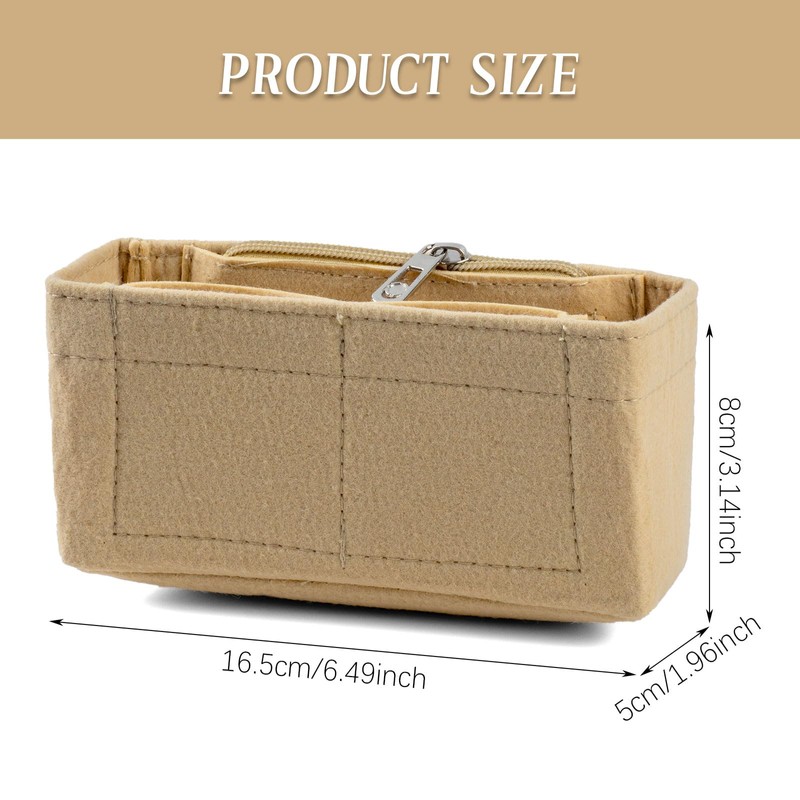 GWAWG Bag Insert Organizer,Organizer for Longchamp,Multi-Pocket Bag Insert Organizer With