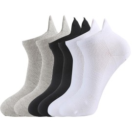 CeykVl Cotton short socks，Unisex Thin Ankle Socks, Low Cut Athletic Running Socks for Women and Men 6 Pairs mix, Middle