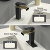 Bathroom Sink Faucet, Black and Gold Color, Waterfall Style, SUS304