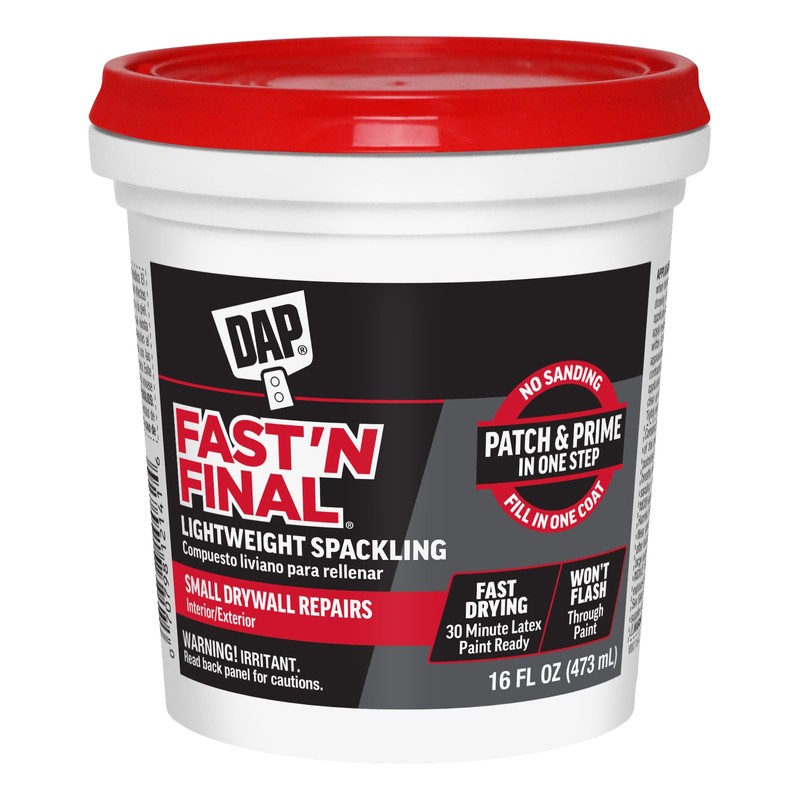 Dap 12141 Fast'N Final Spackling Interior and Exterior White 16