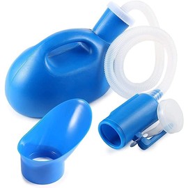 Orinal Femenino, urinal femenino 2000ml, Pato para Orina Hombre Con Tapa, Orinales Para Hombres Portátil Reutilizable, Urinario Botella Para Niños Adultos, Para Camping Coche Cama De Viaje Hospital