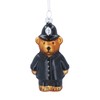 Gisela Graham Glass Policeman Teddy Hanging Decoration