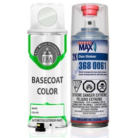 ERA Paints PW7/GW7/W12 - Bright White for DODGE Exact Match Automotive Spray Paint Spray - Essential Kit w/ 2K 3680061 Clearcoat