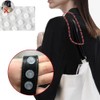 DraCra 200 Pack Shoulder Strap Non-Slip Grip Holder Clear Invisible