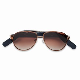 Nautica Admiral Smart Sunglasses for Men & Women - Wireless Smart Glasses with Open Ear Speakers and Microphone, Polarized UV400 Lenses - Brown Gradient (Wide)