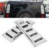 2PCS Car Tail Light Trim Frame Electroplating Bright Glossy Rust