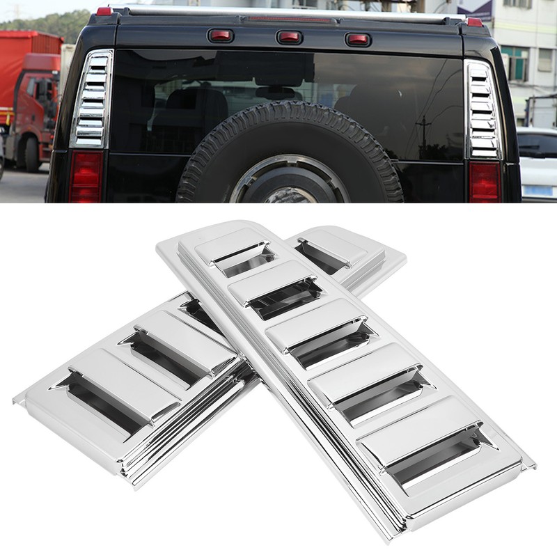 2PCS Car Tail Light Trim Frame Electroplating Bright Glossy Rust