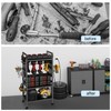 zsttion Power Tool Organizer Cart with Charging Station, 4-Tier Rolling