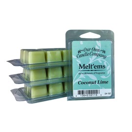 Our Own Candle Company Premium Wax Melt, Coconut Lime, 6 Cubes, 2.4 oz (4 Pack)