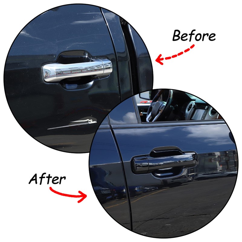 Aunginsy Exterior Door Handle Trim Covers Compatible with Toyota Tundra