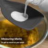 Large Silicone Cooking Spoon, Non-Stick Solid Spoon set with Deep